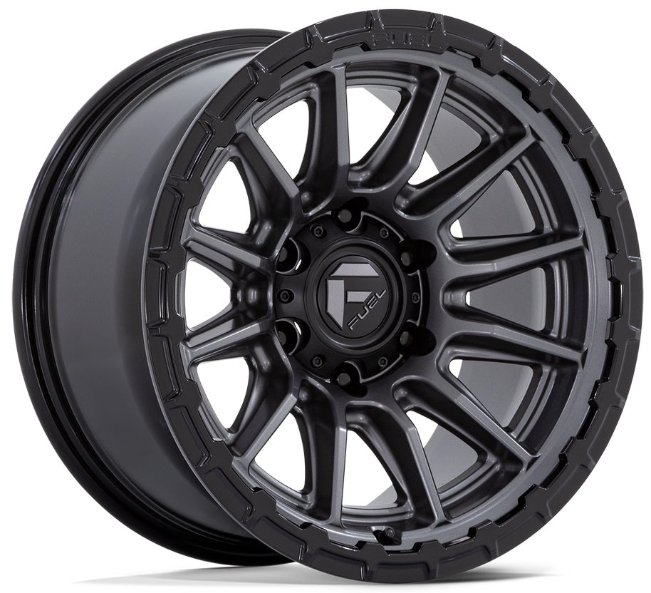 FUEL FC866 | MATTE GUNMETAL GLOSS BLACK LIP | 22x9.5 6x135 20