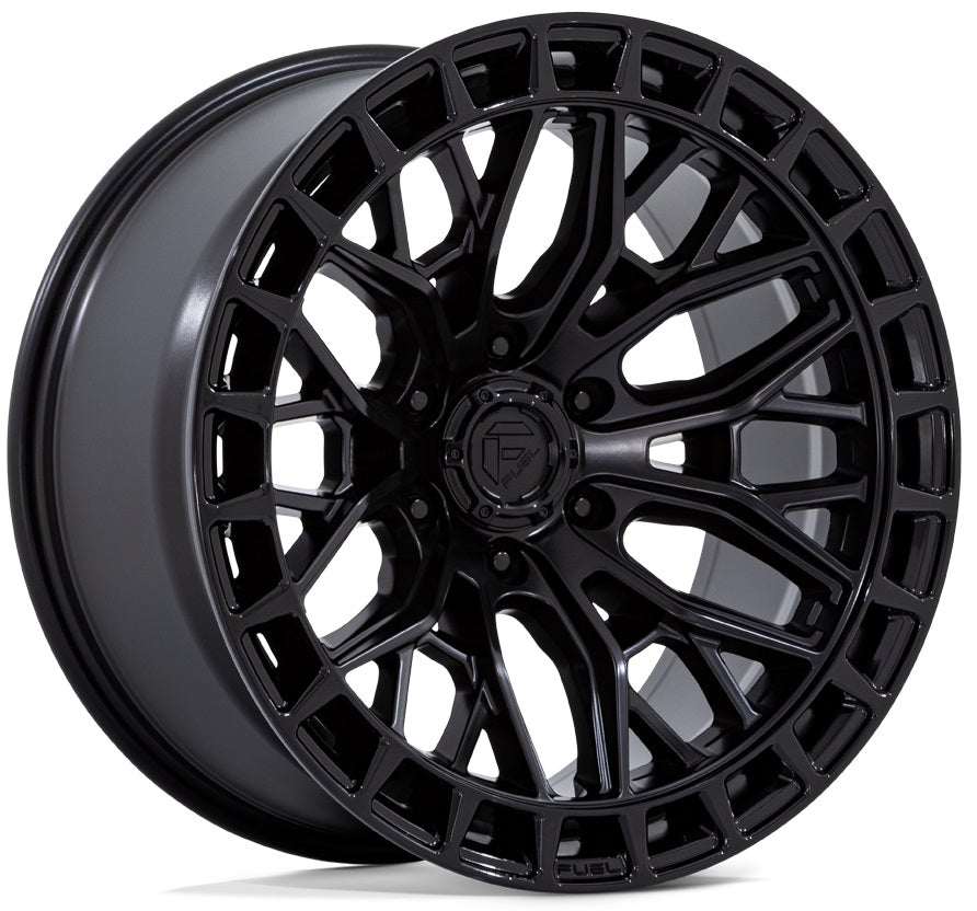 FUEL FC869 | MATTE BLACK GLOSS BLACK LIP | 17x9 6x139 1