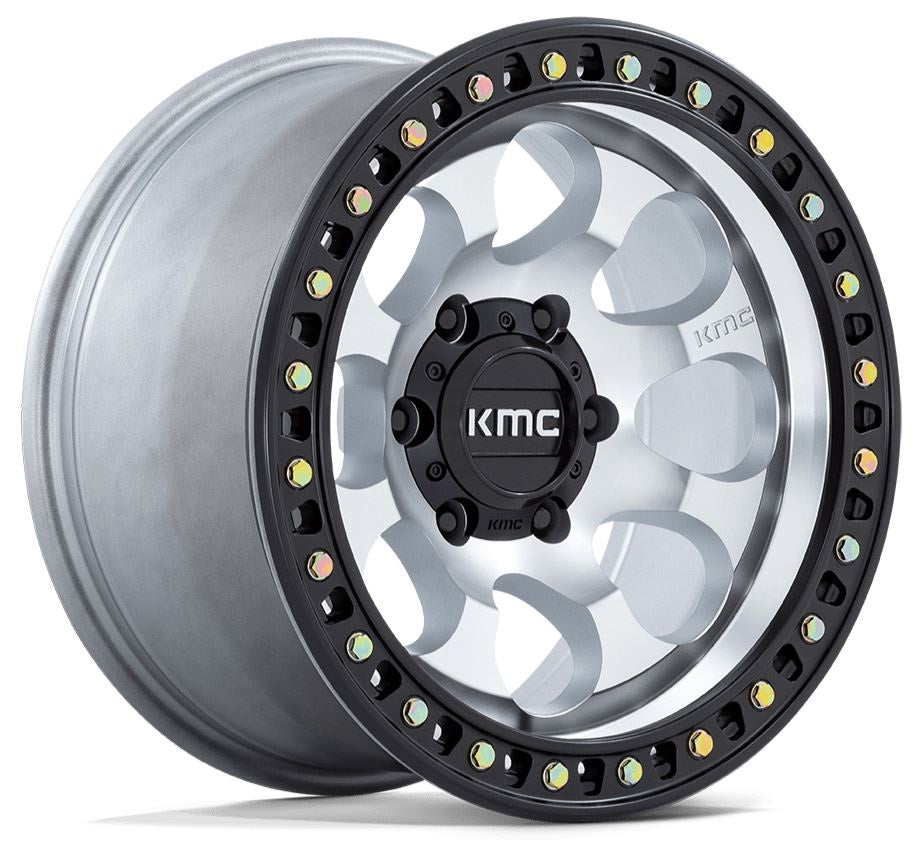 KMC KM550 | MACHINED SATIN BLACK LIP | 17x8.5 6x139 10