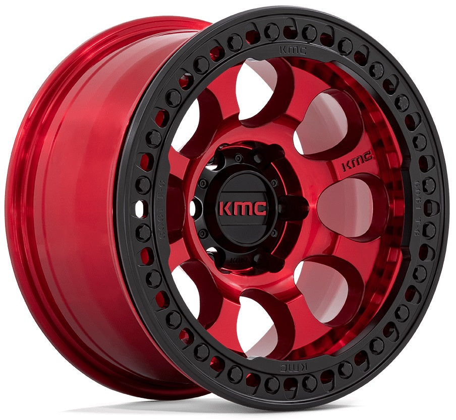 KMC KM237 | GLOSS CANDY RED BLACK LIP | 17x9 6x139 -12