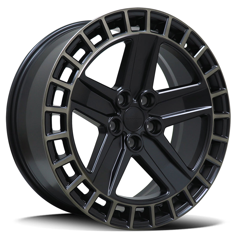 DIEZEL ALSTON | SATIN BLACK DARK TINT LIP | 20x8.5 5x120 25