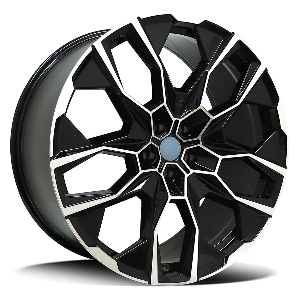 REPLICA BMW | MINI CARBON-BMW 3151F | GLOSS BLACK MILLED | 22x9.5 5x112 37