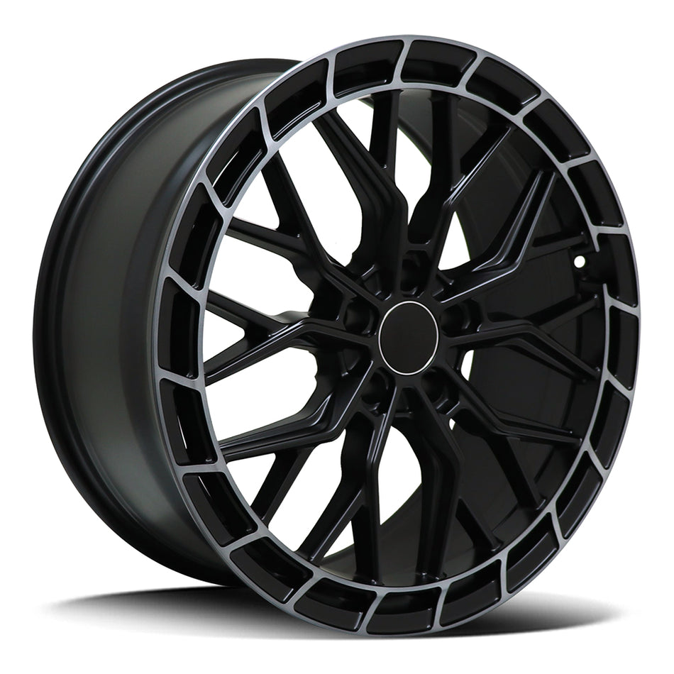 DTM DURY | SATIN BLACK OIL LIP | 20x9 5x112 42