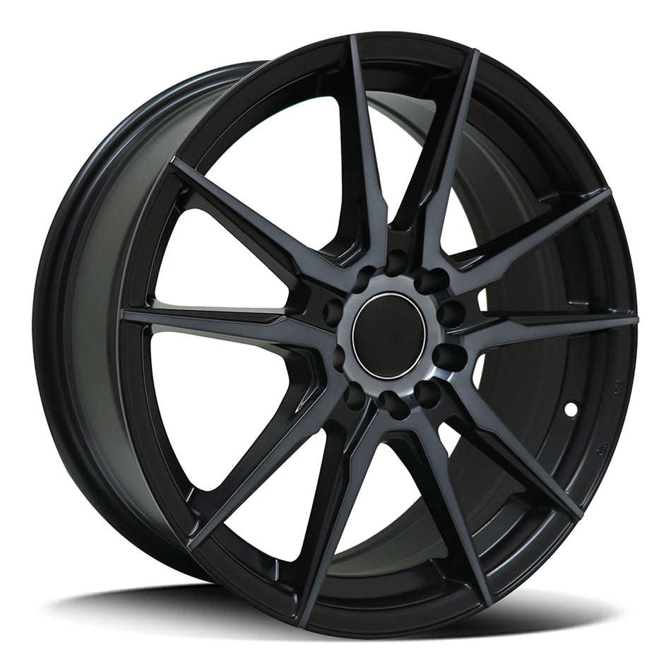 DTM INDIGO | SATIN BLACK OIL FACe | 17x7 5x108 38
