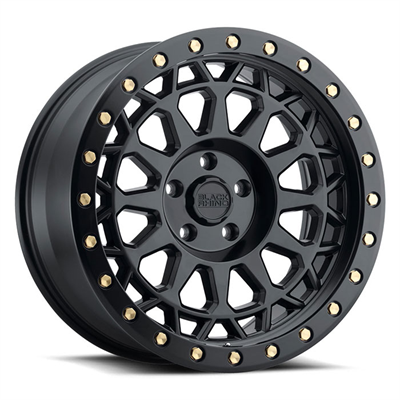 BLACK RHINO PRIMM 20X9.5 18 6/114.3 Matt Black w/Brass Bolts