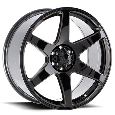 BGW CARTEL 20X9 38 6/139.7 Gloss Black w/Tinted Milled Spokes