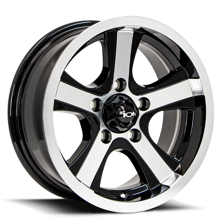 ION ION40 14X6 0 5/114.3 Gloss Black w/Machined Face