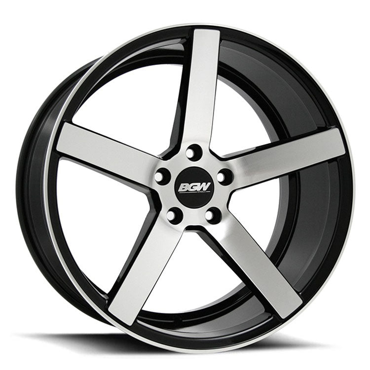 BGW TORQUE 18X9 35 5/120 Gloss Black w/Machined Face