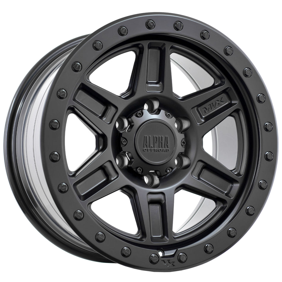 Contra Matt Black 16X8 0P 6x139