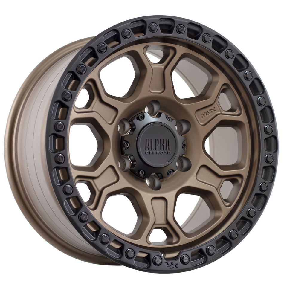 Enduro Matt Bronze w Matt Black Lip 17X9 15P 6x139