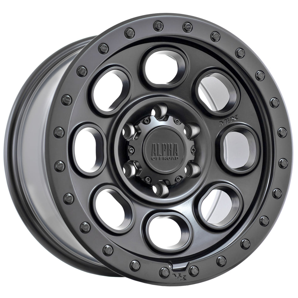 Holeshot Matt Black 17X9 15P 6x139