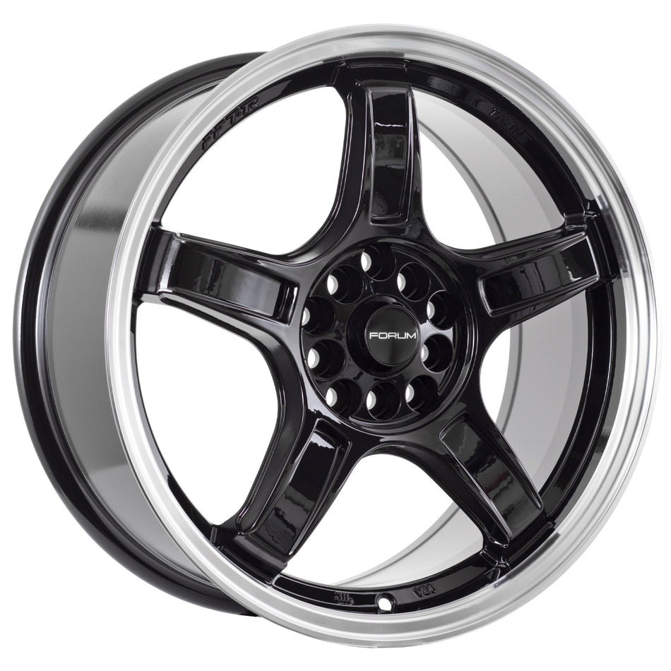 Blitz Gloss Black Polished Lip 17X7.5 40P 5x100 5x114