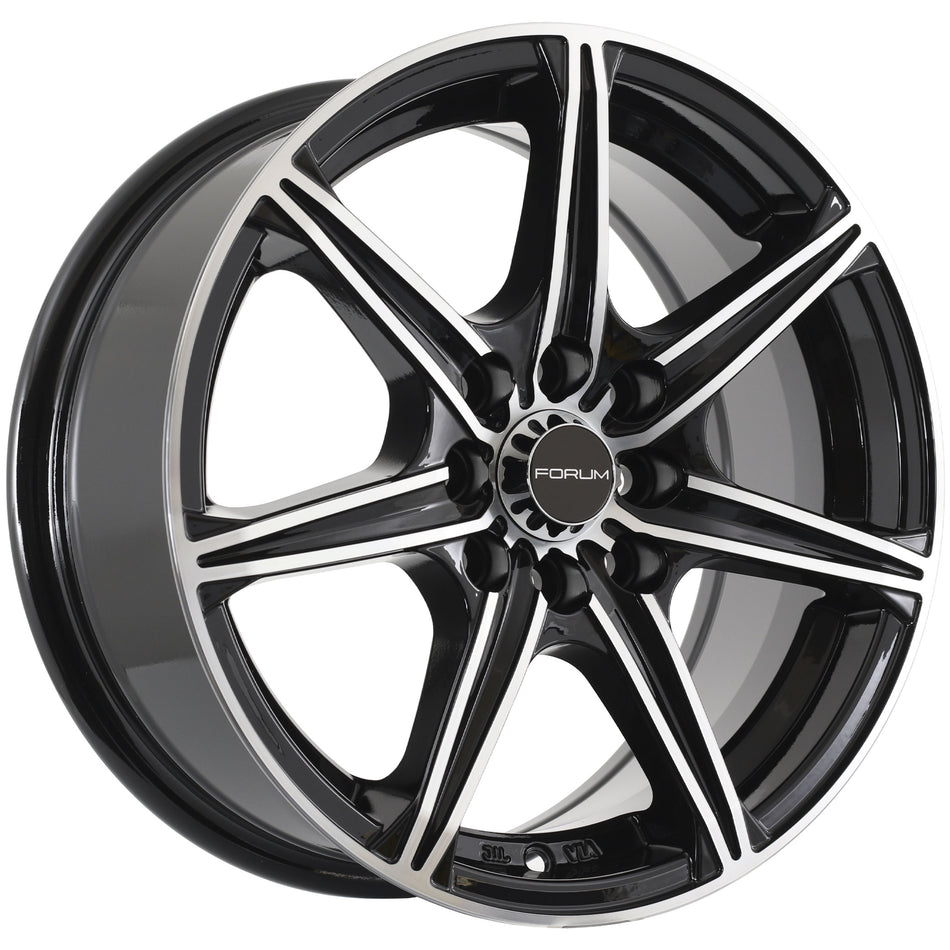 Crew Gloss Black Machine Face 15X6.5 38P 4x100 4x114