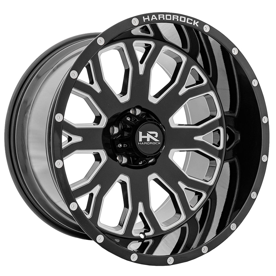 Slammer-Gloss Black Milled 20X12.0 -44 6x139