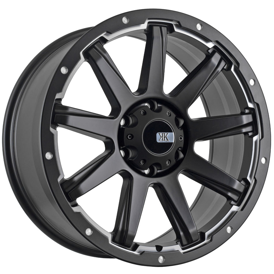 Dubai Matt Black Milling 20X9 20P 6x139