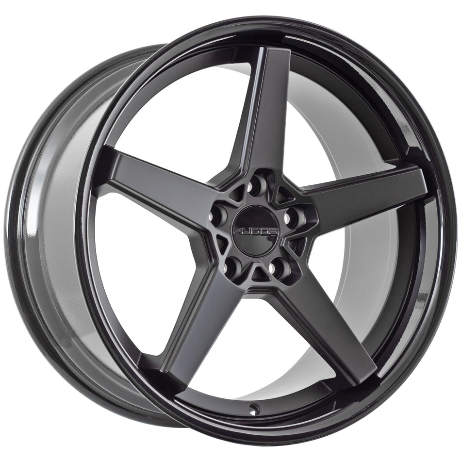 Essen Matt Black Gloss Black Lip 20X9 35P 5x120