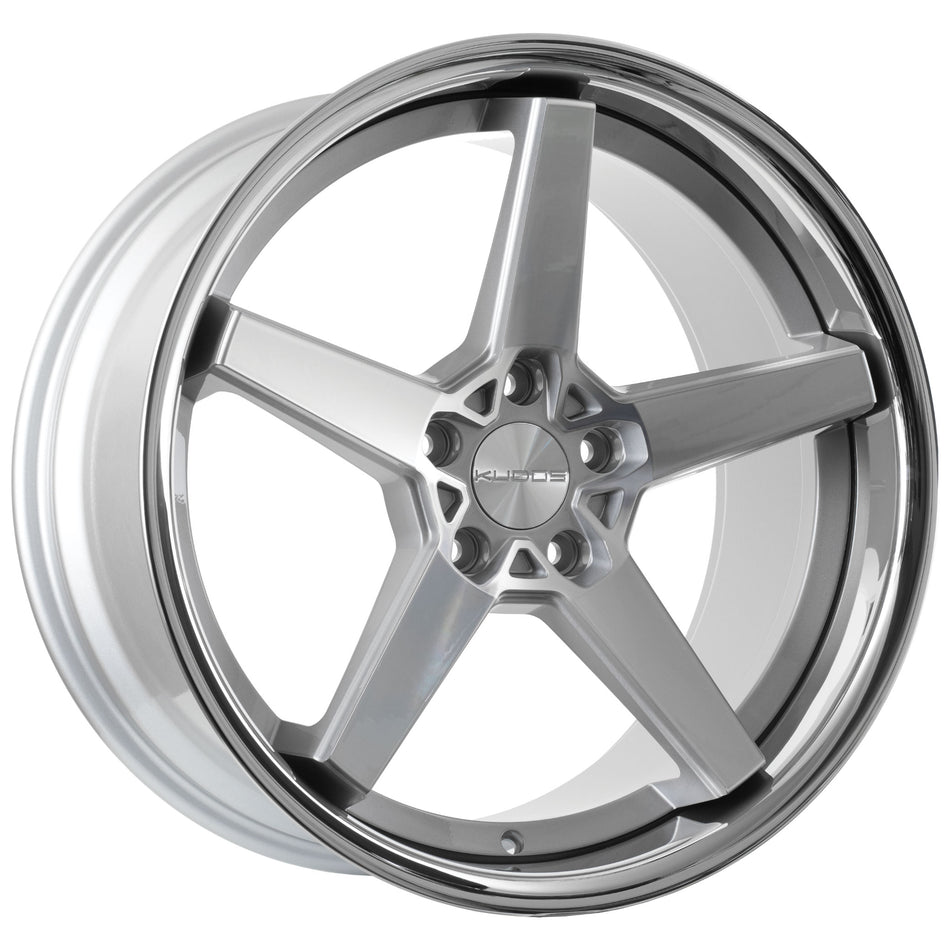 Essen Silver Machine Face Chrome Lip 20X9 35P 5x114