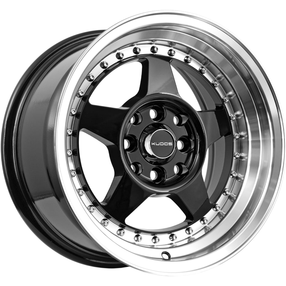 Manila Black Polished Lip 15X7 30P 4x100 4x114