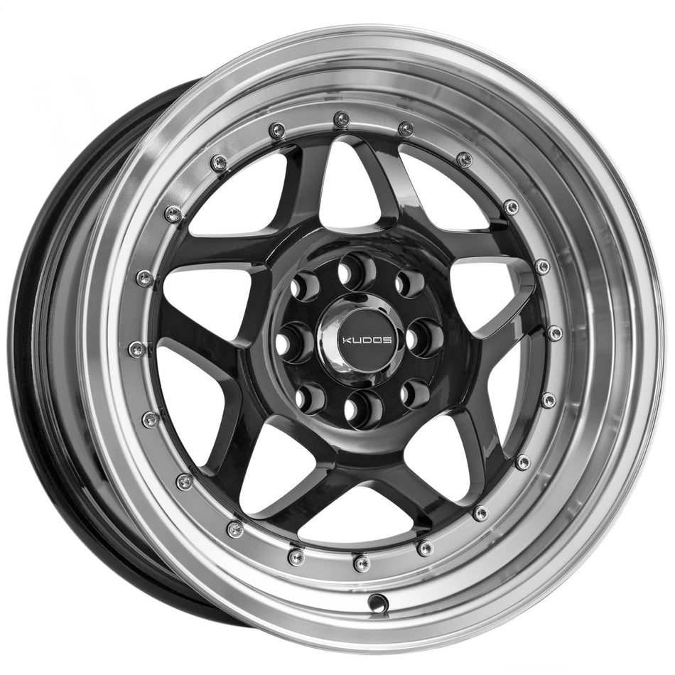 Miami Black Polished Lip 16X8 20P 4x100 4x114