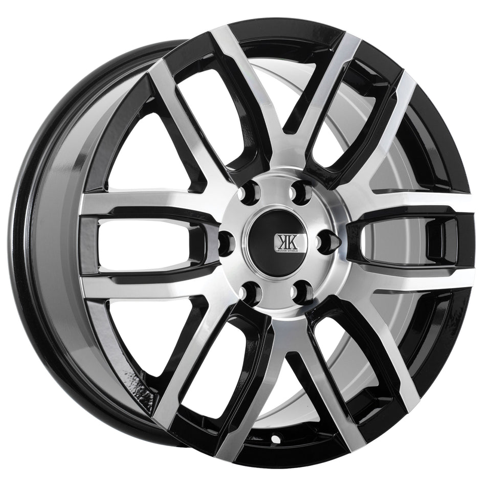 Stockholm Gloss Black Machined Face 18X8 30P 6x139