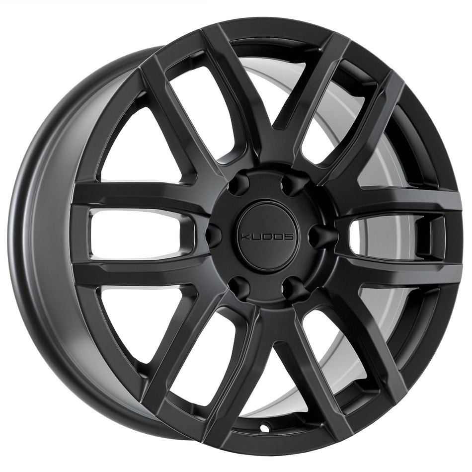 Stockholm Matt Black 18X8 45P 6x130