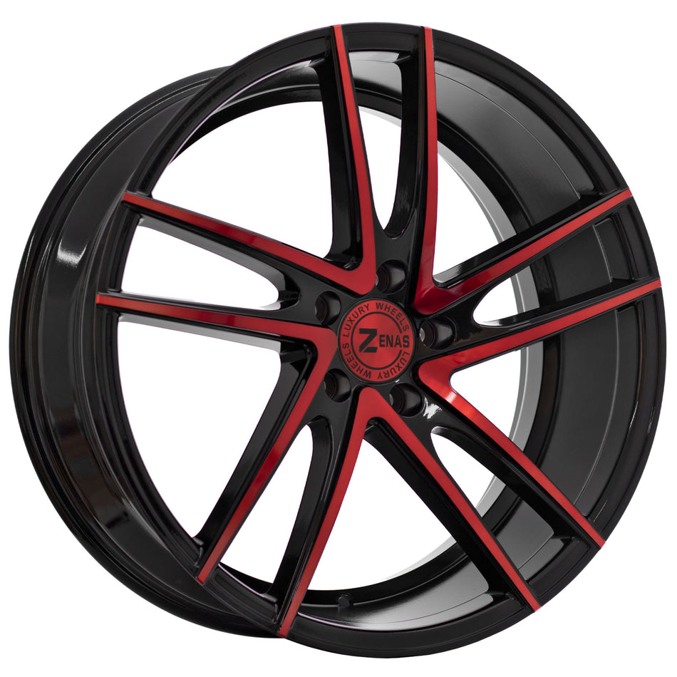 LS709 Gloss Black Red Face