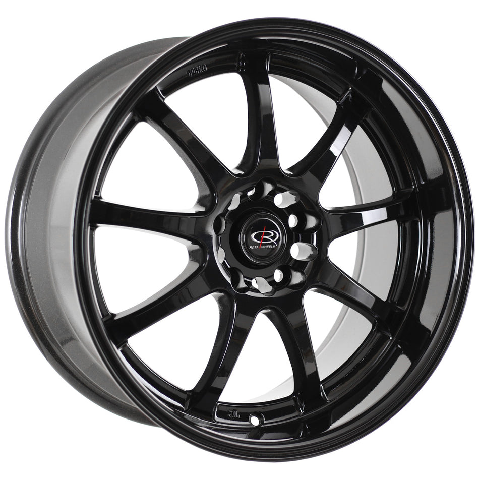 P1R Gloss Black 18X9.5 35P 5x100