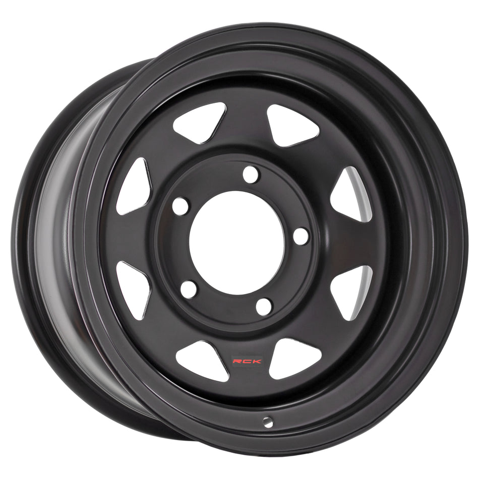 8 Spoke-Matt Black 15X8 12 6x139