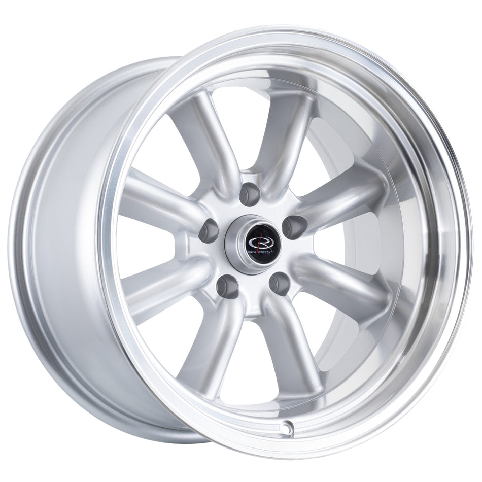 RKR Silver Polished Lip 15X8 0P 4x114