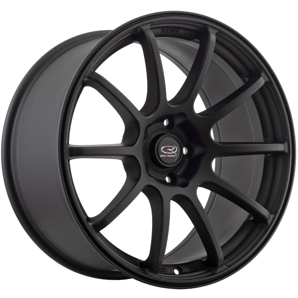 GForce Flat Black 18X9 25P 5x114