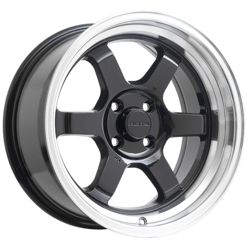 GridV Gloss Black Polished Lip 16X8 20P 4x100