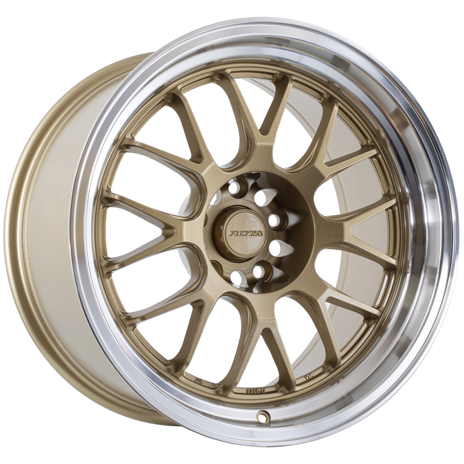 MXR Gold Polished Lip 18X8.5 30P 5x100 5x114