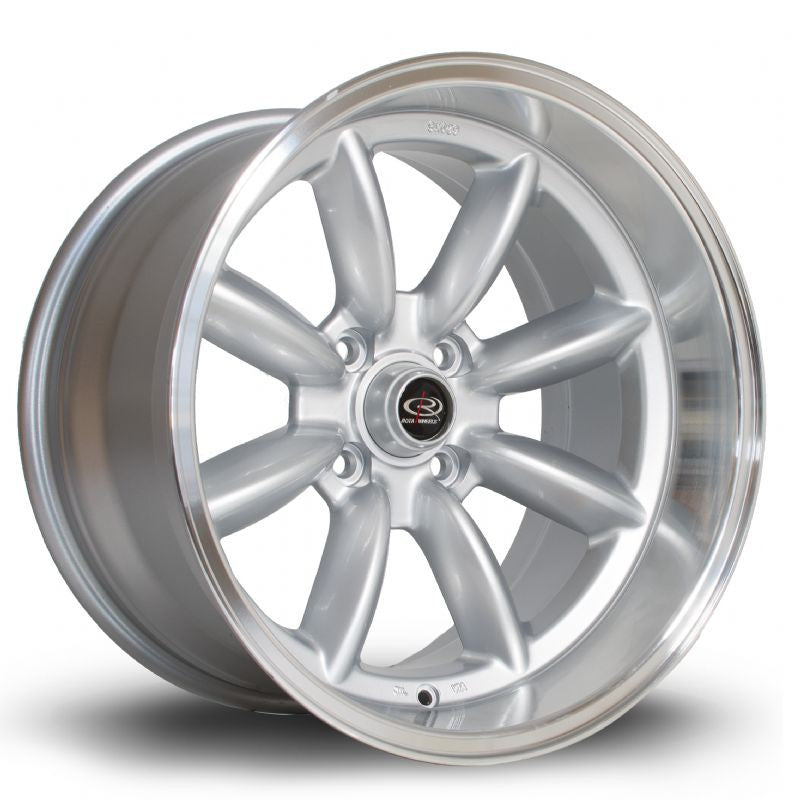 RBX Silver Polished Lip 17X9.5 -19N 4x114