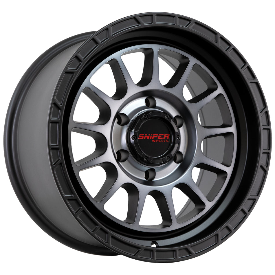 Ballistic-Matt Black Dark Grey Tint 17X9 15 6x139