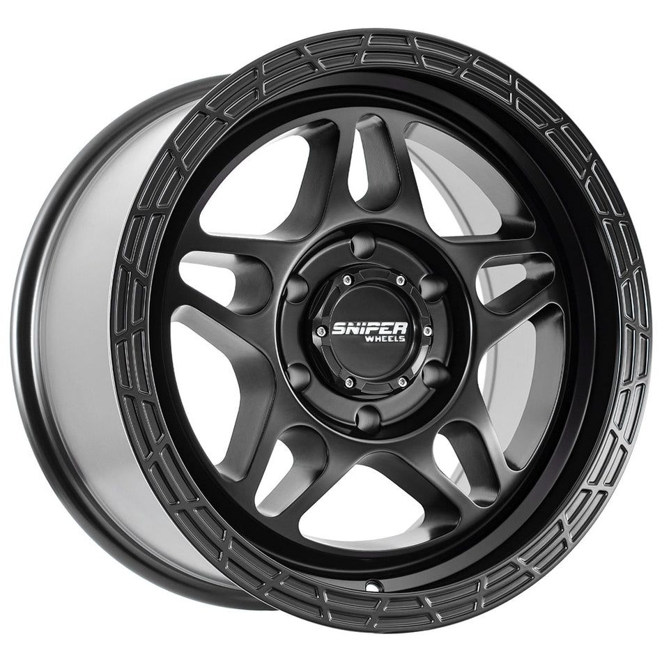 Millrad Matt Black 17X9 15P 6x139