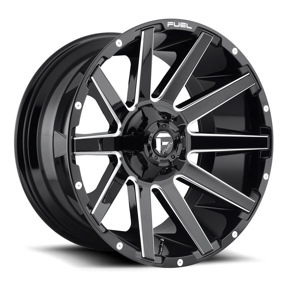 FUEL D616 | CONTRA | BLACK MILLED | 20x9 6x139 2