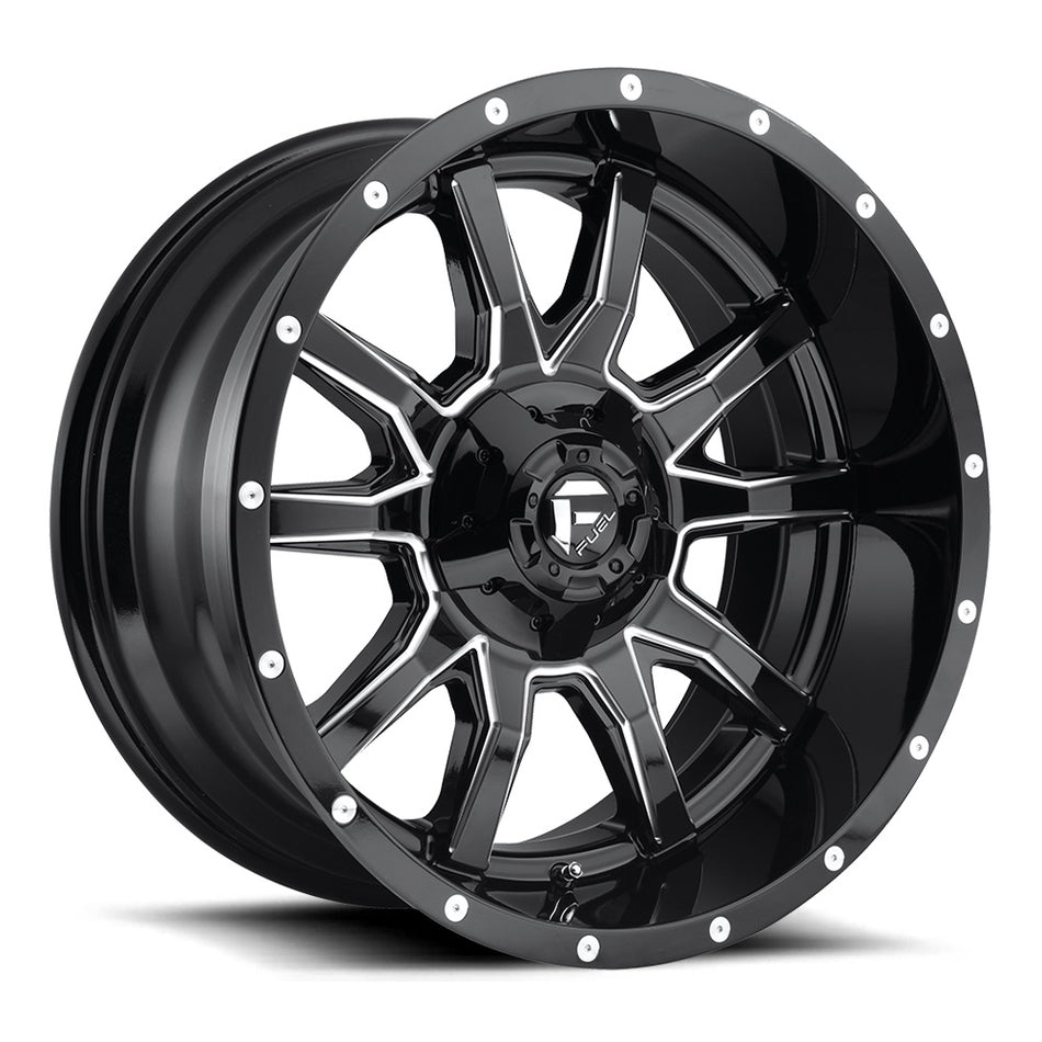 FUEL D627 | VANDAL | BLACK MILLED | 20x9 6x139 19