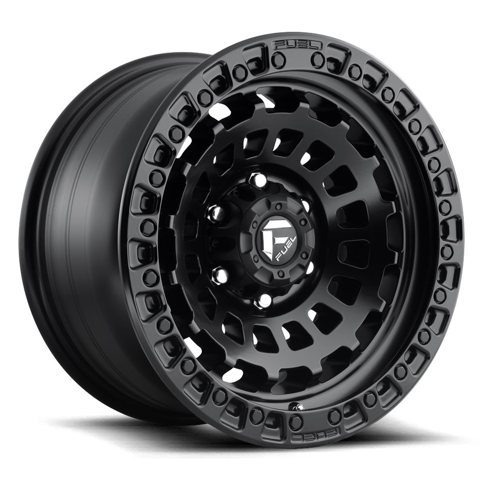 FUEL D633 | ZEPHYR | MATTE BLACK | 17x9 5x127 -12