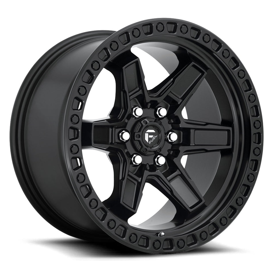 FUEL D697 | KICKER | MATTE BLACK GLOSS | 17x9 6x139 -12