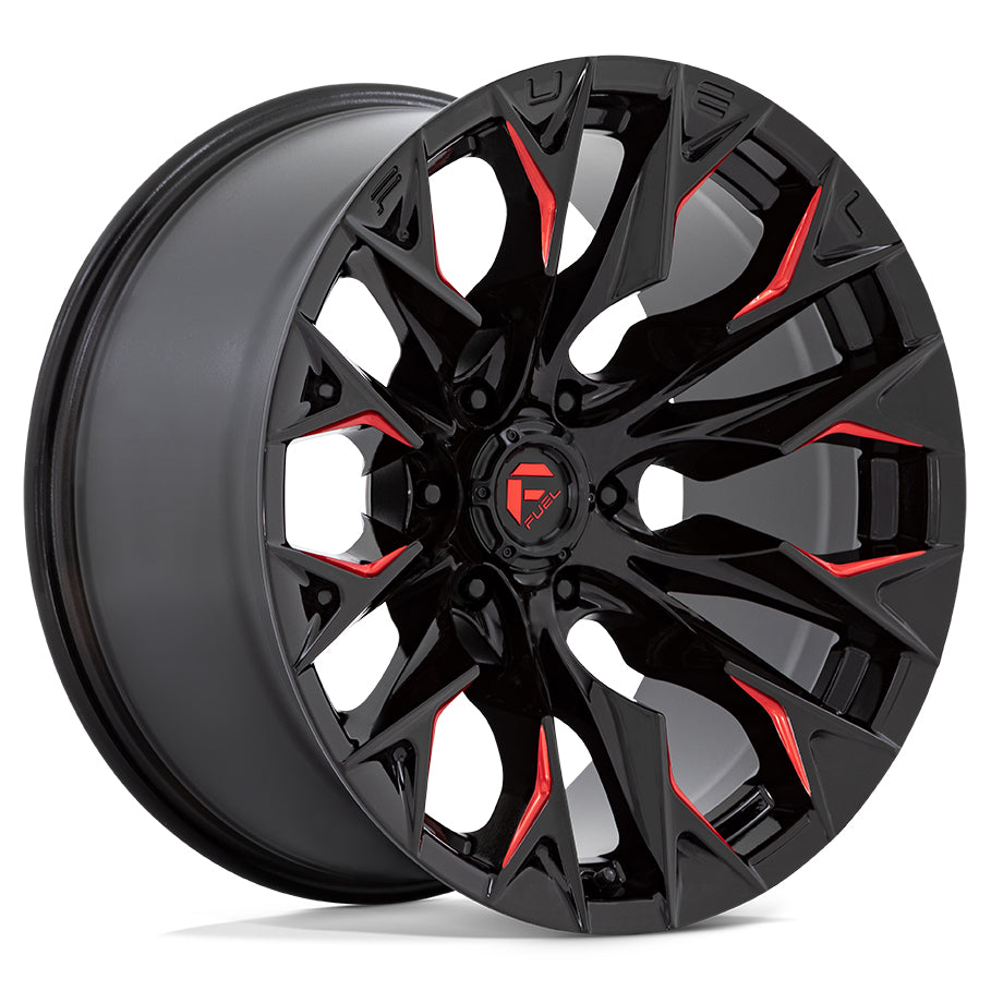 FUEL D823 | FLAME | GLOSS BLACK MILLED RED | 20x9 6x139 20