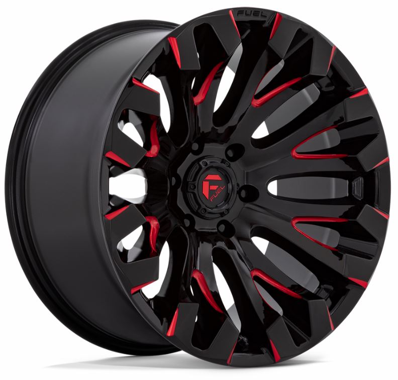 FUEL D829 | QUAKE | GLOSS BLACK MILLED RED | 20x10 6x139 -18