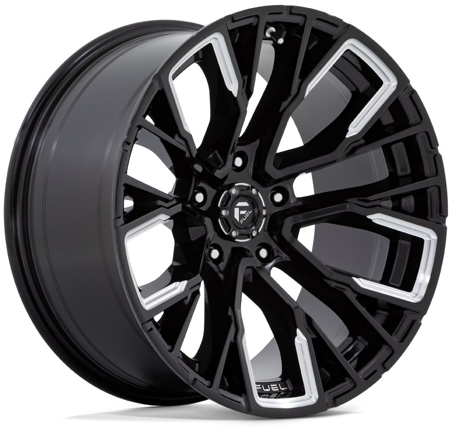 FUEL D849 | GLOSS BLACK MILLED | 20x9 6x139 20