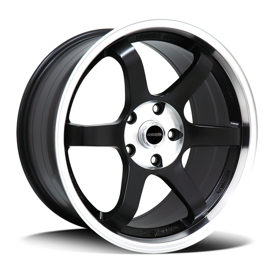 DIEZEL A003 | MATTE BLACK MACHINED LIP | 18x9 5x112 35