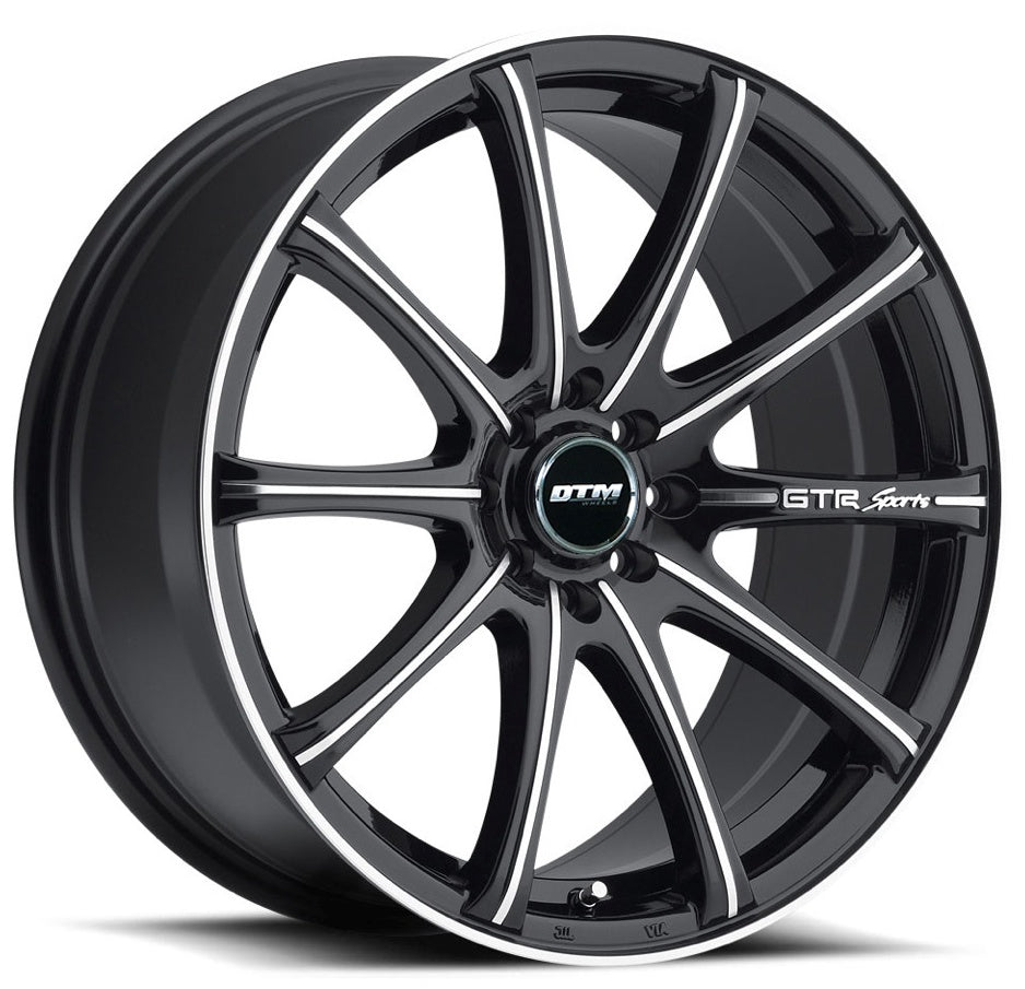 DTM 3175 | GTR II | GLOSS BLACK MACHINE FACE | 18x8 5x100 42