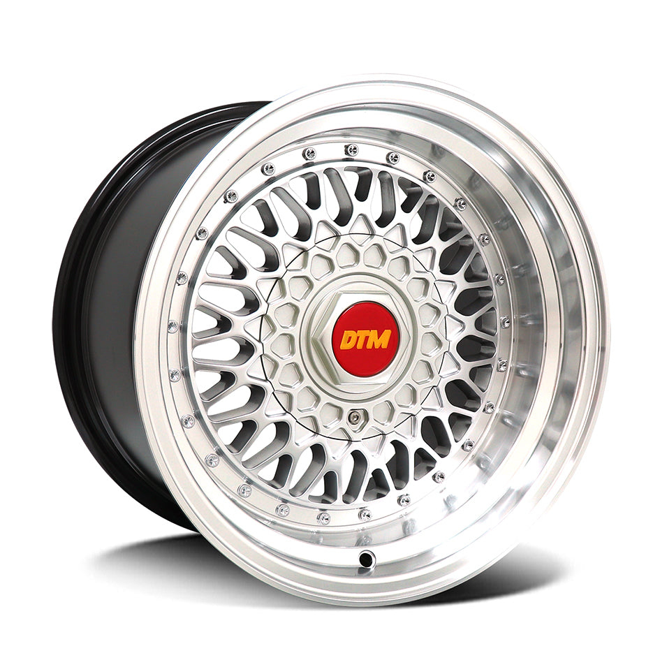 DTM OLD-SKOOL 9155 | OLD SKOOL-IV | HYPER SILVER POLISH LIP | 15x8 4x100 20