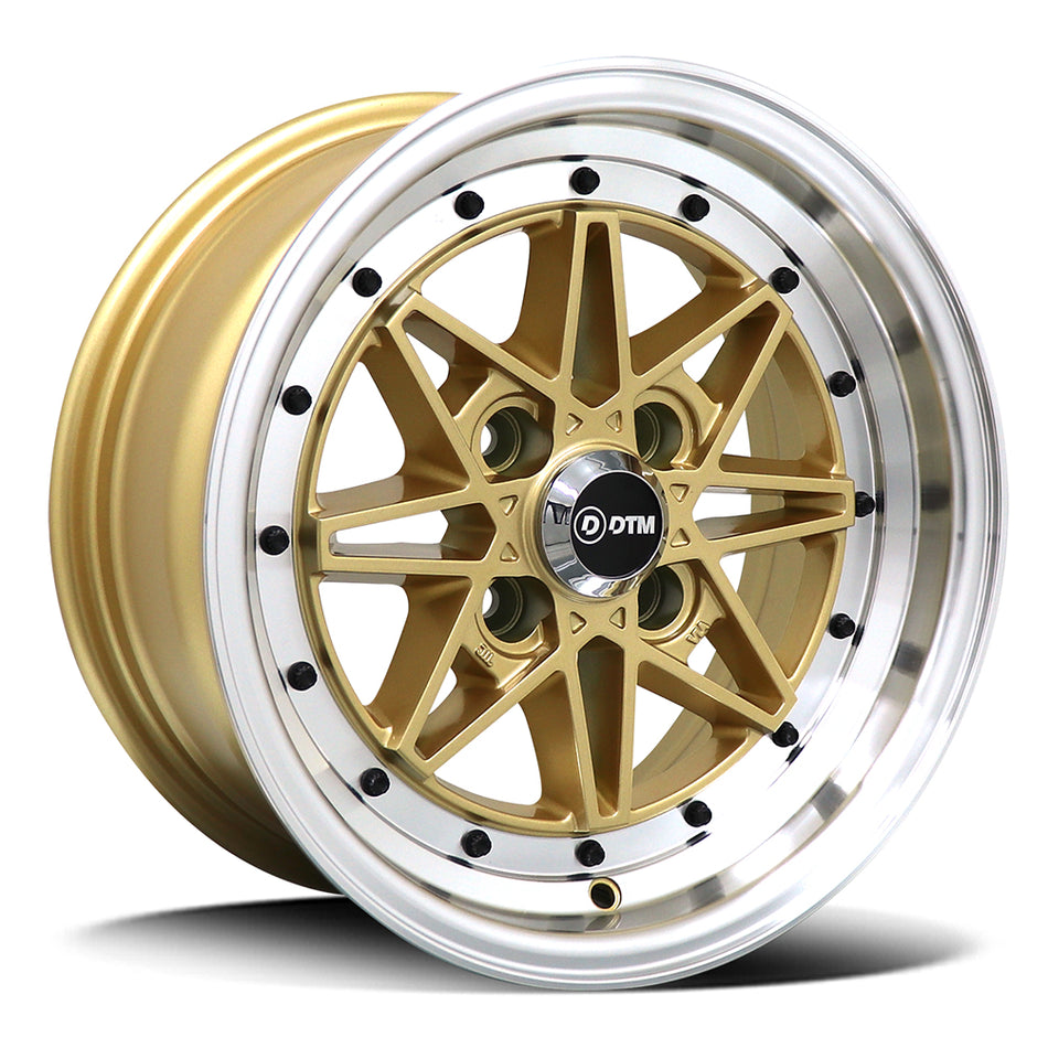 DTM OLD-SKOOL 9105 | OLD SKOOL-VIII | GOLD POLISH LIP | 15x7.5 4x100 15