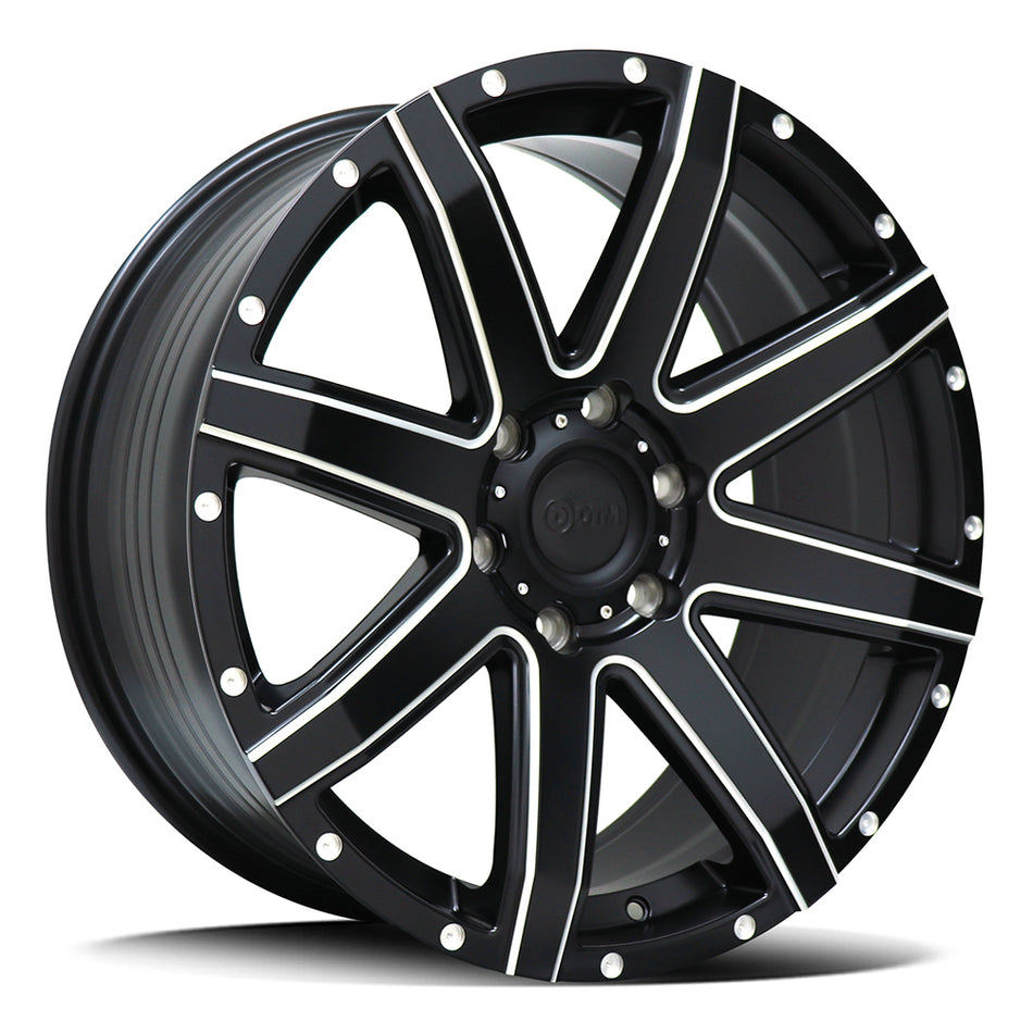 DTM HD STISBM | SATIN BLACK MILLED | 20x8.5 6x139 38