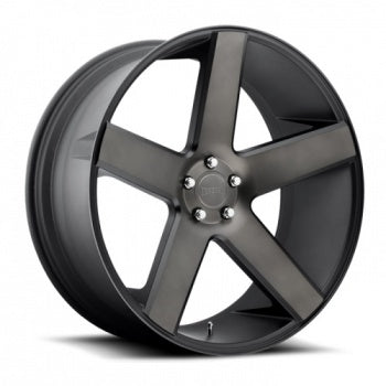 DUB S116 | BALLER | BLACK MACHINED WITH DARK TINT CLEAR | 22x9.5 5x150 32