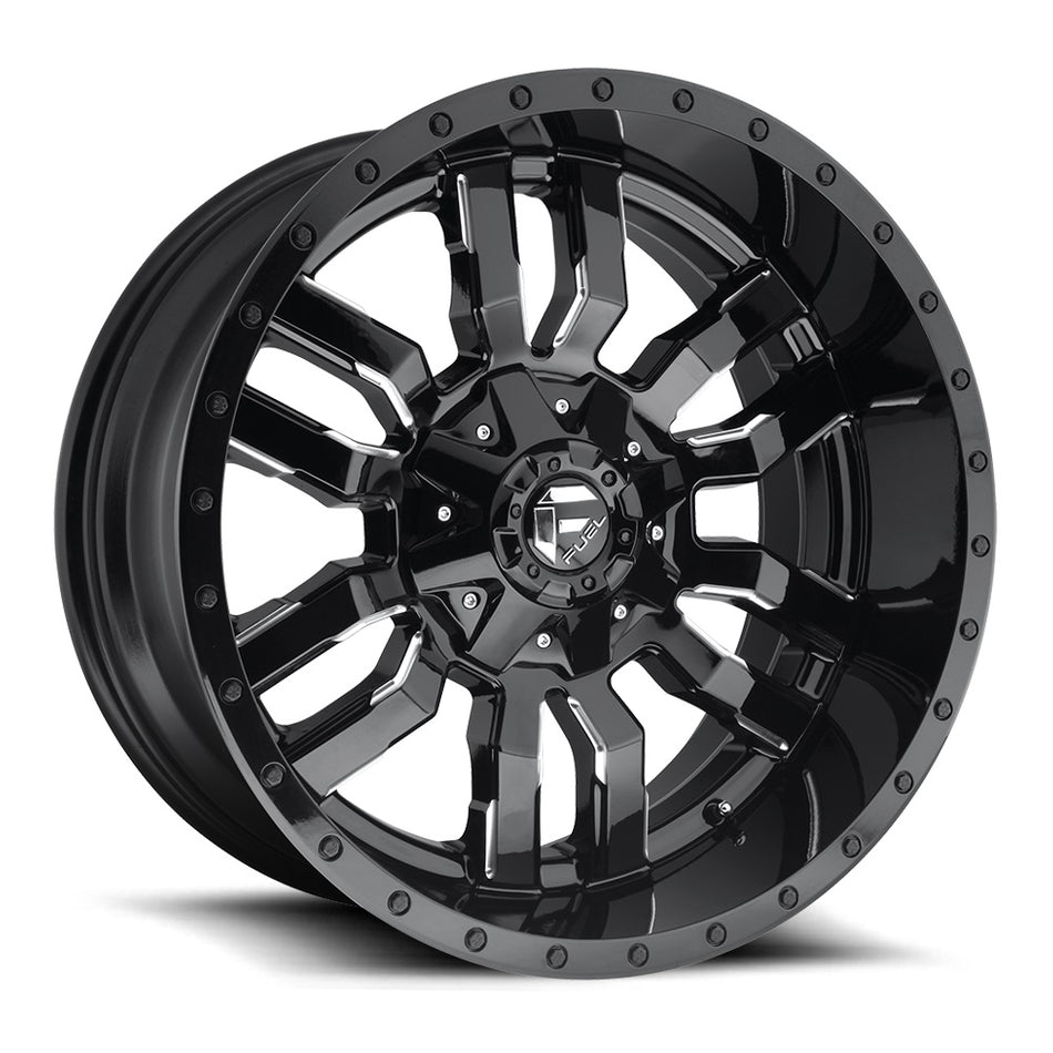 FUEL D595 | SLEDGE | BLACK MILLED | 20x9 6x139 20