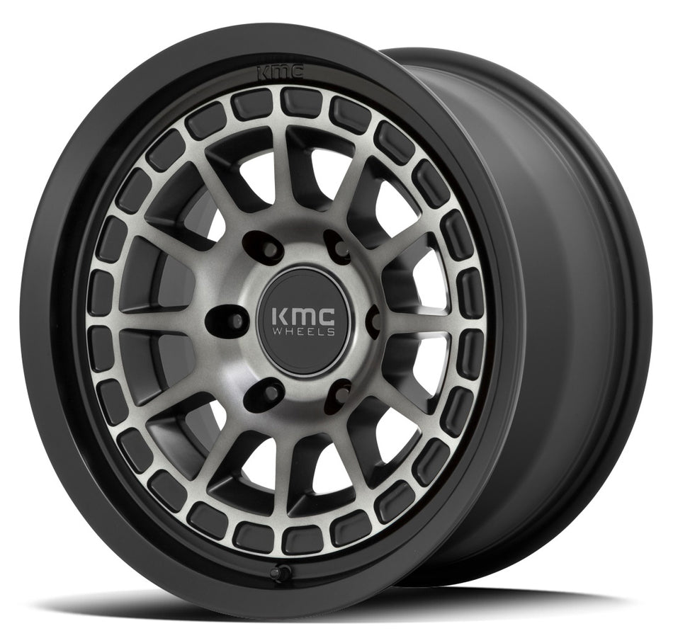 KMC XD KM719 | CANYON | SATIN BLACK GREY TINT | 17x8 5x114 35